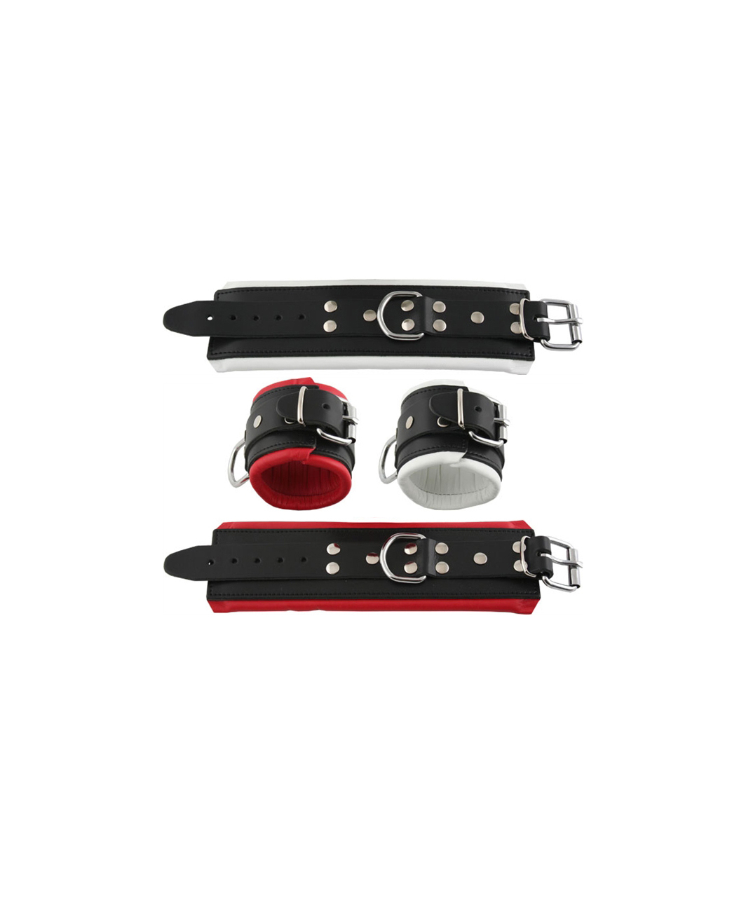 Mister B leather wrist cuffs with padding